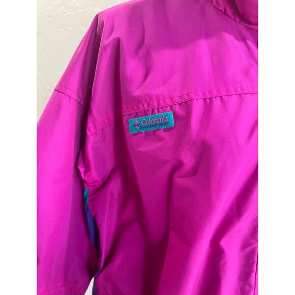 Vintage Columbia Bugaboo Radial Sleeve Ski Jacket Women’s XL – Pink & Teal 90s - Picture 10 of 11